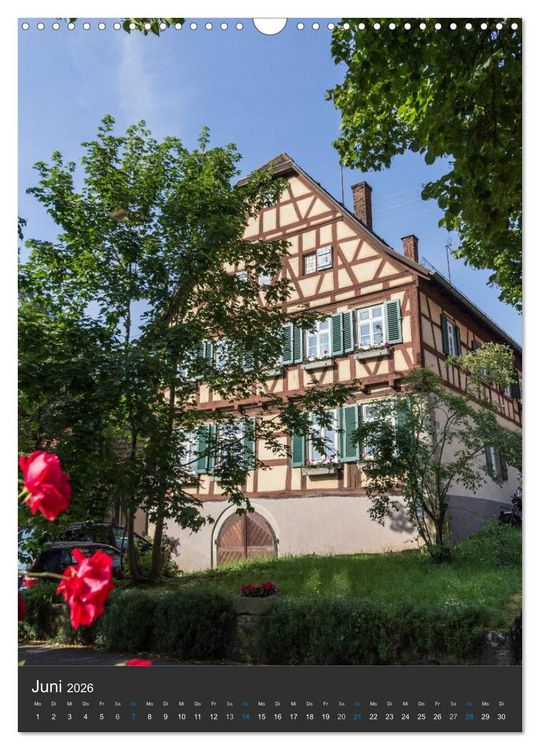 Produktbild: Str&uuml;mpfelbach - Fachwerkh&auml;user (Wandkalender 2026 DIN A3 hoch), CALVENDO Monatskalender
