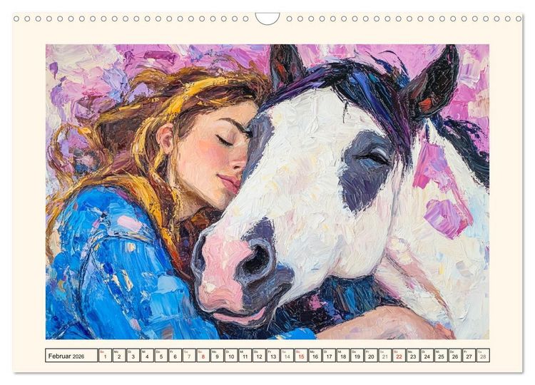 Produktbild: Seelenverwandte. Frauen und Pferde. Die Magie der Verbundenheit (Wandkalender 2026 DIN A3 quer), CALVENDO Monatskalender