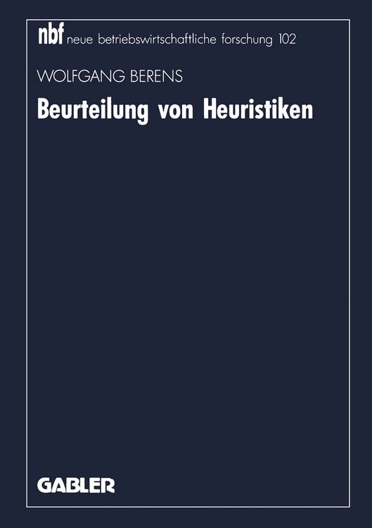 Produktbild: Beurteilung von Heuristiken