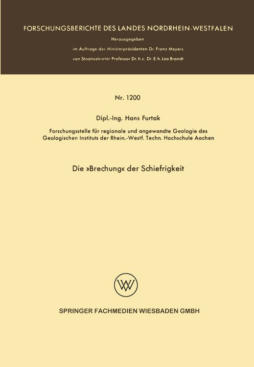 Produktbild: Die &raquo;Brechung&laquo; der Schiefrigkeit