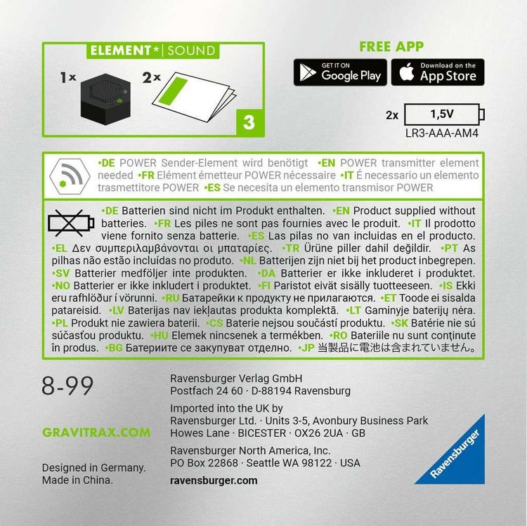 Produktbild: Ravensburger - GraviTrax POWER Element Sound
