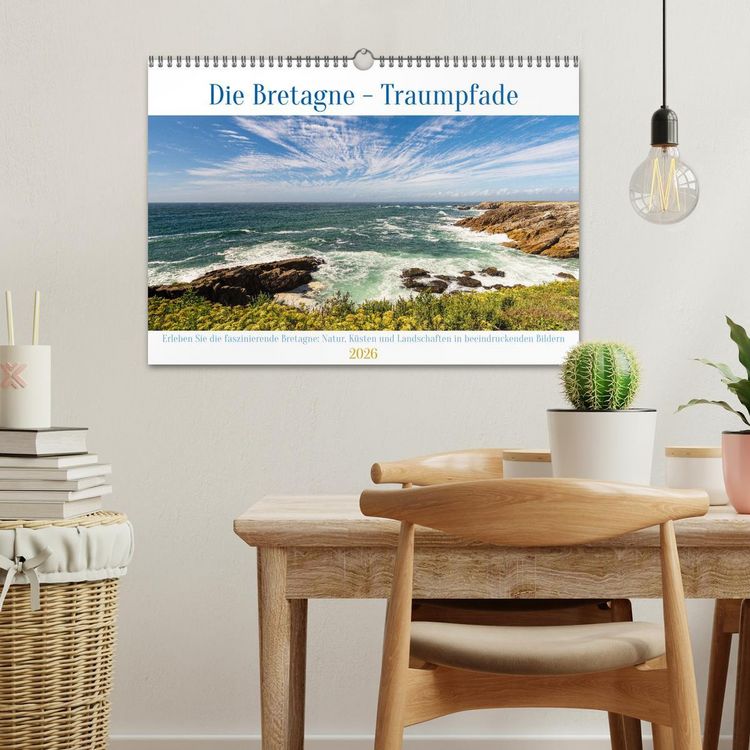 Produktbild: Die Bretagne - Traumpfade (Wandkalender 2026 DIN A3 quer), CALVENDO Monatskalender