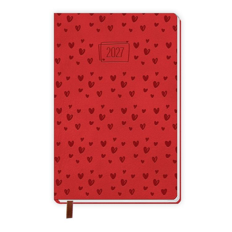 Produktbild: TR&Ouml;TSCH - Taschenkalender A7 Soft Touch Herzchen 2027