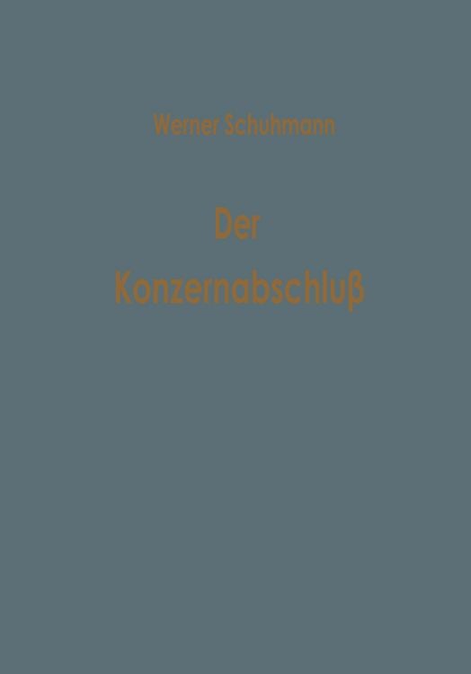 Produktbild: Der Konzernabschlu&szlig;
