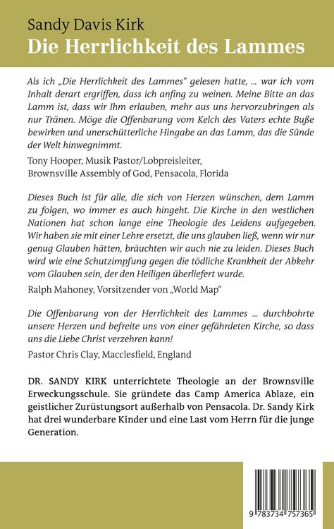 Produktbild: Die Herrlichkeit des Lammes