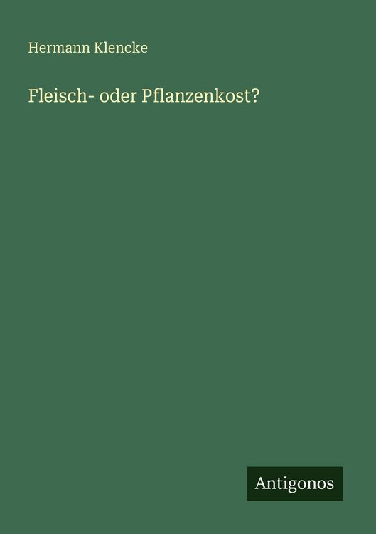 Produktbild: Fleisch- oder Pflanzenkost?