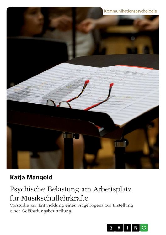 Produktbild: Psychische Belastung am Arbeitsplatz f&uuml;r Musikschullehrkr&auml;fte
