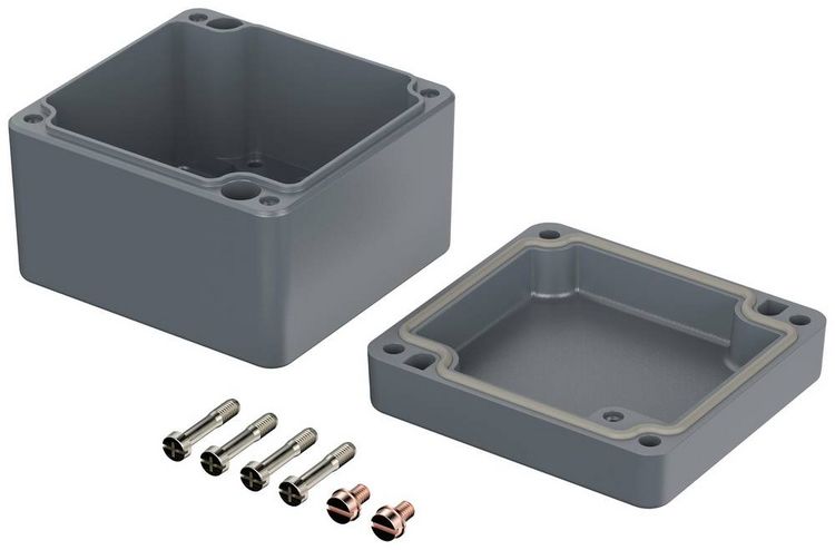 Produktbild: Bopla EUROMAS A 105 01105000 Industrie-Geh&auml;use 75 x 80 x 57 Aluminium Silber-Grau (RAL 7001) 1 St.