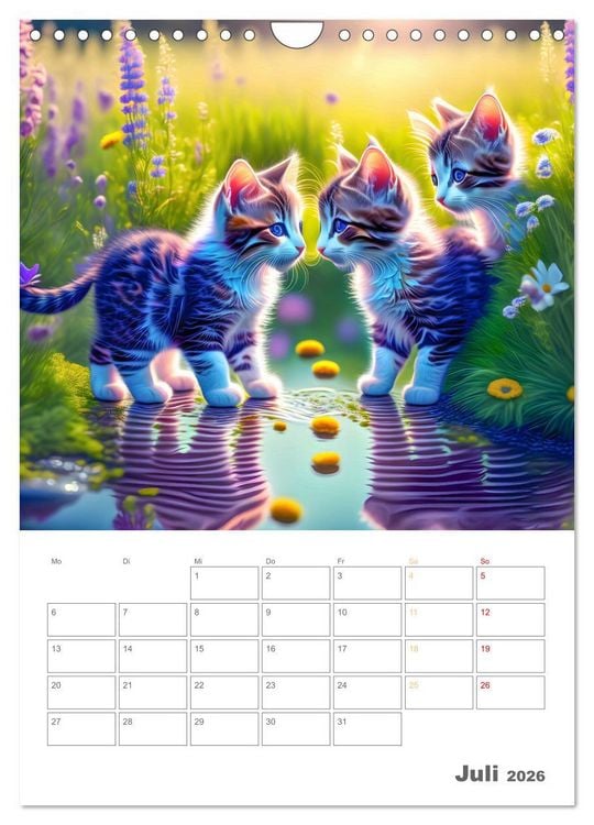 Produktbild: Liebenswerte Hunde und Katzen (Wandkalender 2026 DIN A4 hoch), CALVENDO Monatskalender