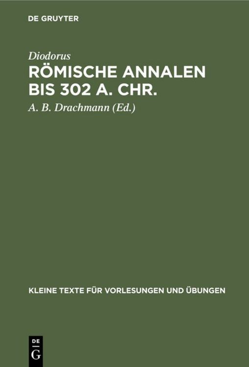 Produktbild: R&ouml;mische Annalen bis 302 a. Chr.