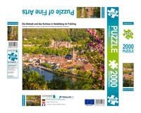 Produktbild: CALVENDO Puzzle Die Altstadt und das Schloss in Heidelberg im Fr&uuml;hling | 2000 Teile Lege-Gr&ouml;&szlig;e 90x67cm Foto-Puzzle f&uuml;r gl&uuml;ckliche Stunden