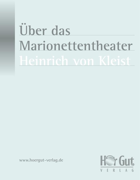 Produktbild: &Uuml;ber das Marionettentheater
