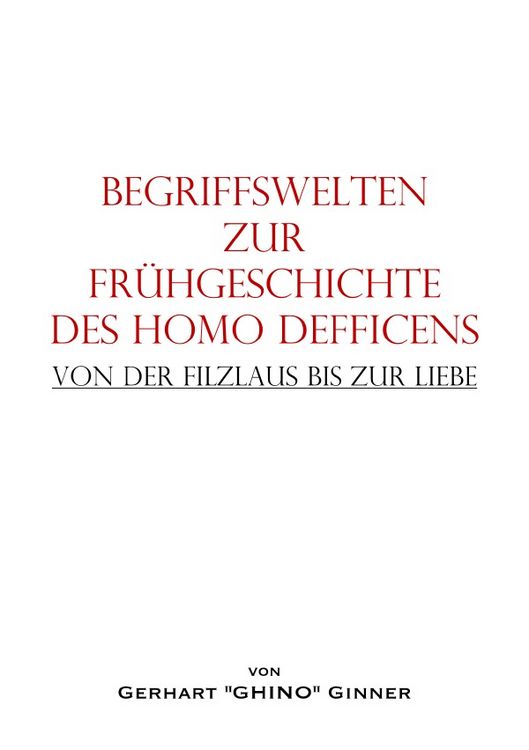 Produktbild: Begriffswelten zur Fr&uuml;hgeschichte des HOMO DEFFICENS