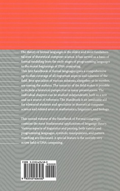 Produktbild: Handbook of Formal Languages