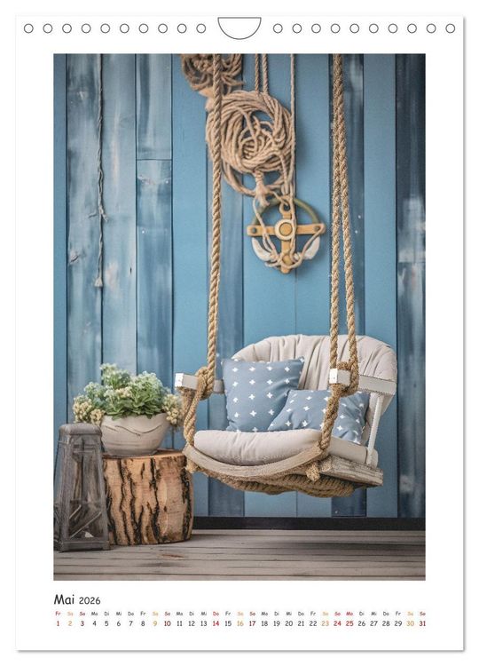 Produktbild: Maritimer Charme (Wandkalender 2026 DIN A4 hoch), CALVENDO Monatskalender