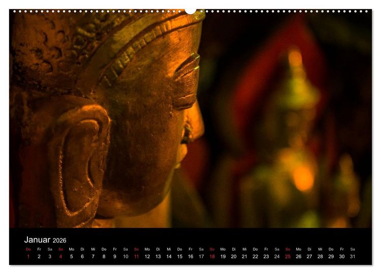 Produktbild: Myanmar - Eindr&uuml;cke (hochwertiger Premium Wandkalender 2026 DIN A2 quer), Kunstdruck in Hochglanz