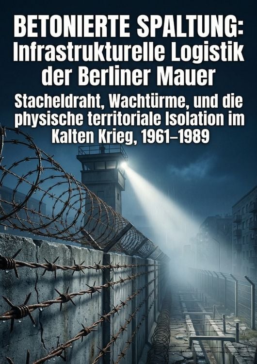 Produktbild: Betonierte Spaltung: Infrastrukturelle Logistik der Berliner Mauer