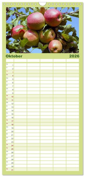 Produktbild: Familienplaner 2026 - Wundersch&ouml;nes "Altes Land" mit 5 Spalten (Wandkalender, 21 x 45 cm) CALVENDO