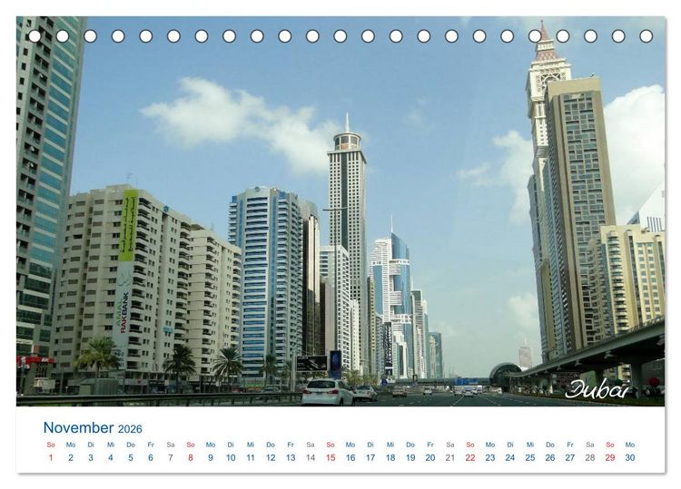 Produktbild: Vereinigte Arabische Emirate (Tischkalender 2026 DIN A5 quer), CALVENDO Monatskalender