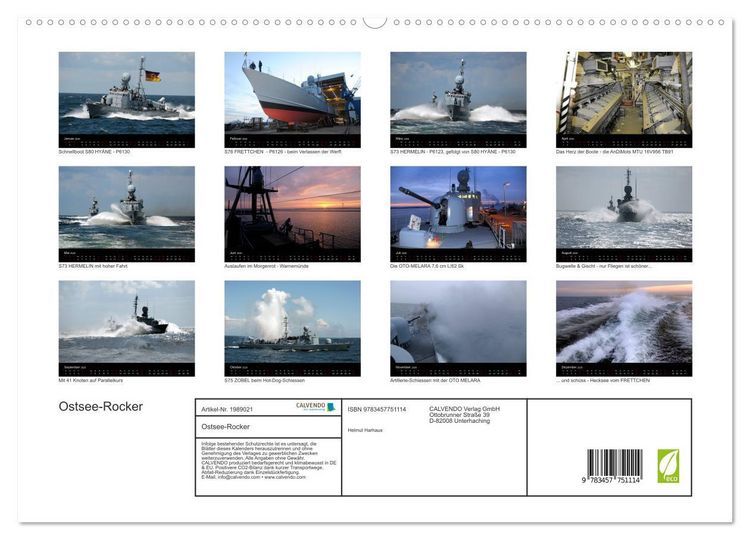 Produktbild: Ostsee-Rocker (hochwertiger Premium Wandkalender 2026 DIN A2 quer), Kunstdruck in Hochglanz