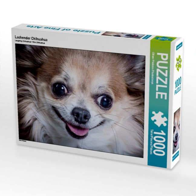 Produktbild: CALVENDO Puzzle Lachender Chihuahua | 1000 Teile Lege-Gr&ouml;&szlig;e 64x48cm Foto-Puzzle f&uuml;r gl&uuml;ckliche Stunden
