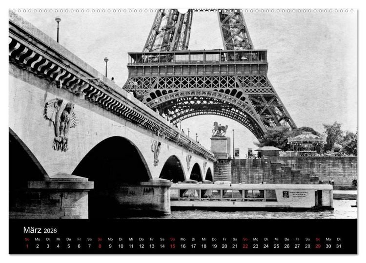 Produktbild: Streifzug durch Paris (Wandkalender 2026 DIN A2 quer), CALVENDO Monatskalender