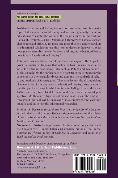 Produktbild: Poststructuralism and Educational Research