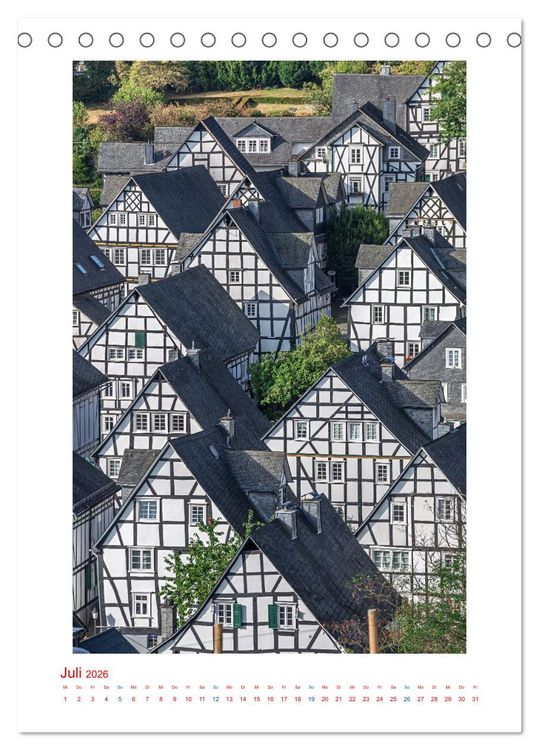 Produktbild: Fotografische Reise durch Deutschland (Tischkalender 2026 DIN A5 hoch), CALVENDO Monatskalender
