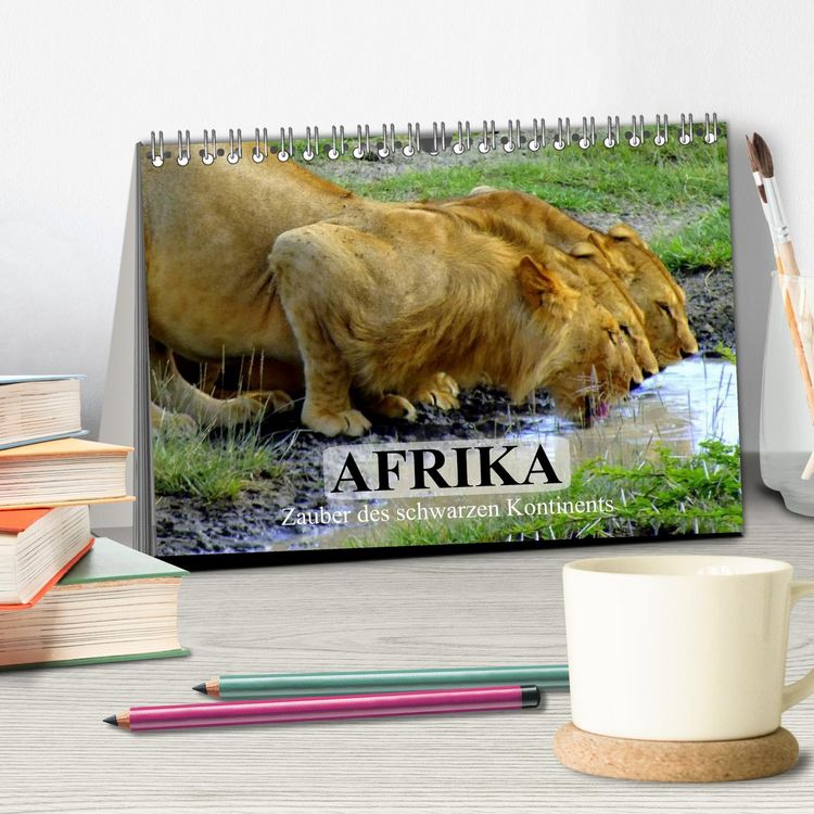 Produktbild: Afrika. Zauber des schwarzen Kontinents (Tischkalender 2026 DIN A5 quer), CALVENDO Monatskalender
