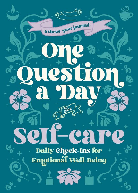 Produktbild: One Question a Day for Self-Care (Floral)