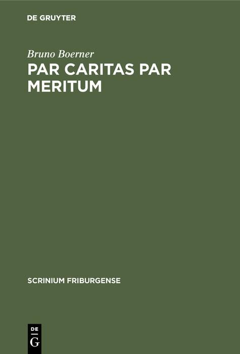 Produktbild: Par caritas par meritum