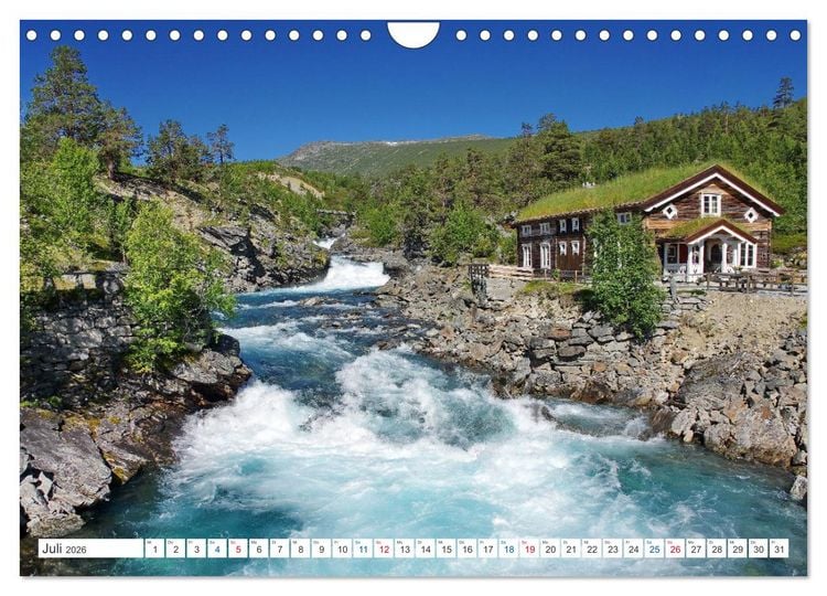 Produktbild: Norwegen PUR (Wandkalender 2026 DIN A4 quer), CALVENDO Monatskalender