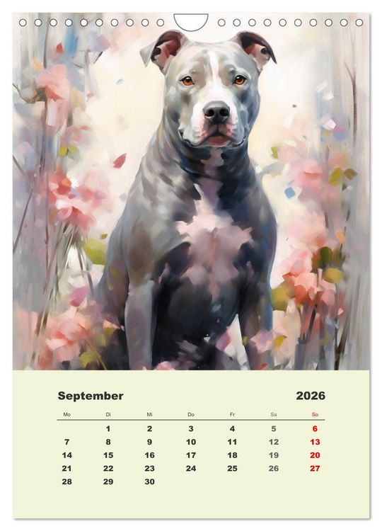 Produktbild: Gro&szlig;e Hunde. Sch&ouml;ne Aquarelle von tollen Tieren (Wandkalender 2026 DIN A4 hoch), CALVENDO Monatskalender