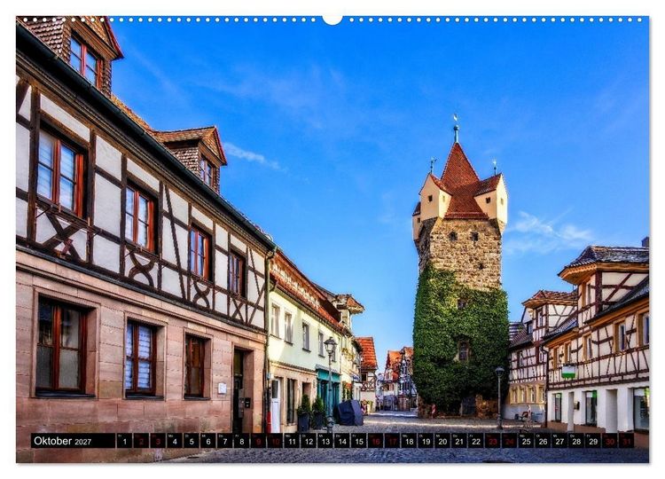 Produktbild: Impressionen der Altstadt Herzogenaurach (Wandkalender 2027 DIN A2 quer), CALVENDO Monatskalender