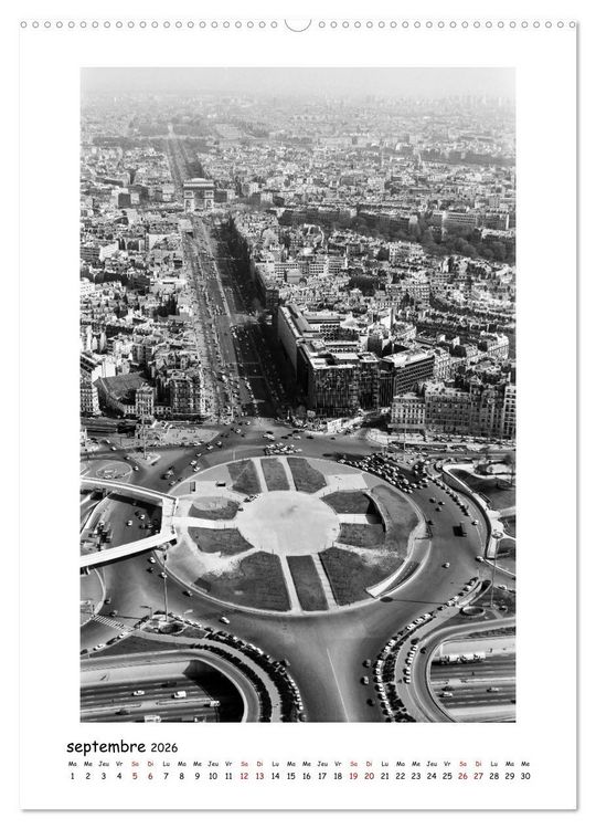 Produktbild: Visage de Paris, ann&eacute;es 1970 (Calendrier mural 2026 DIN A2 horizontal), CALVENDO calendrier mensuel