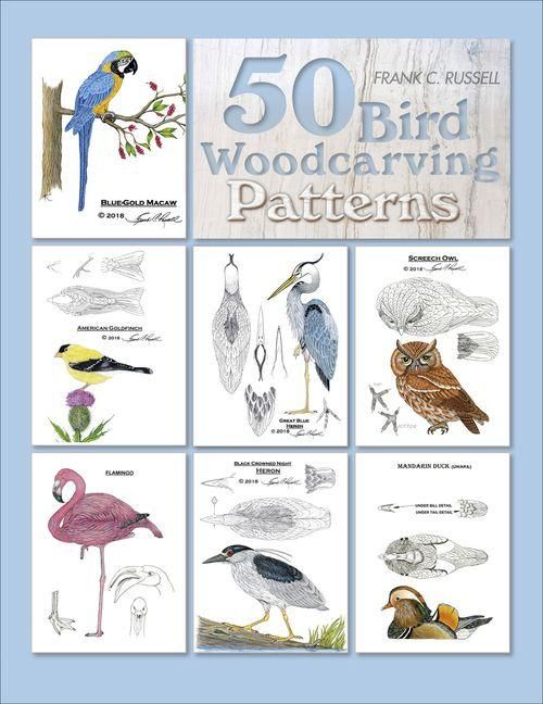Produktbild: 50 Bird Woodcarving Patterns