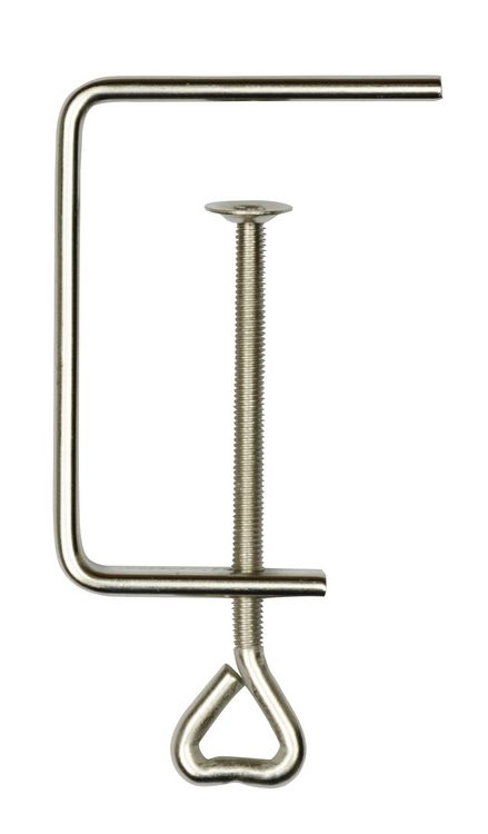 Produktbild: PEBARO 24/10 - Zwinge, 100 mm Spannweite, vernickelt, Laubs&auml;gezwinge