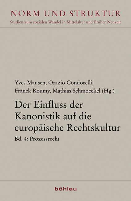 Produktbild: Der Einfluss der Kanonistik auf die europ&auml;ische Rechtskultur