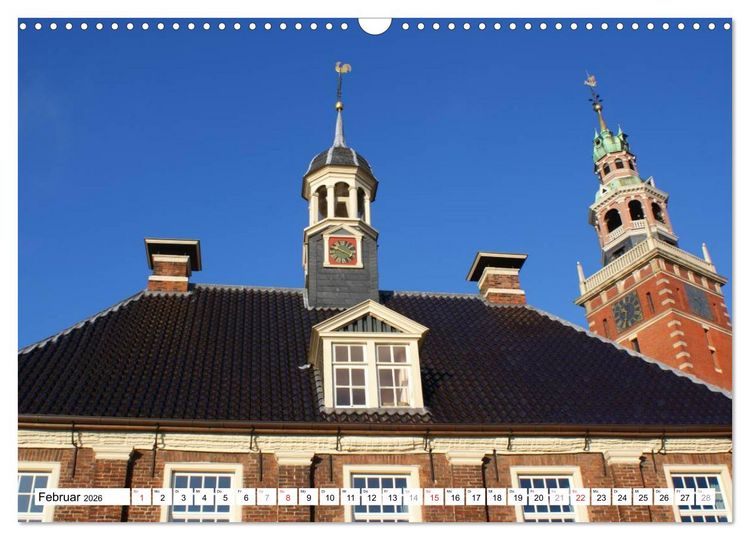 Produktbild: Leer - Ostfriesische Impressionen 2026 (Wandkalender 2026 DIN A3 quer), CALVENDO Monatskalender