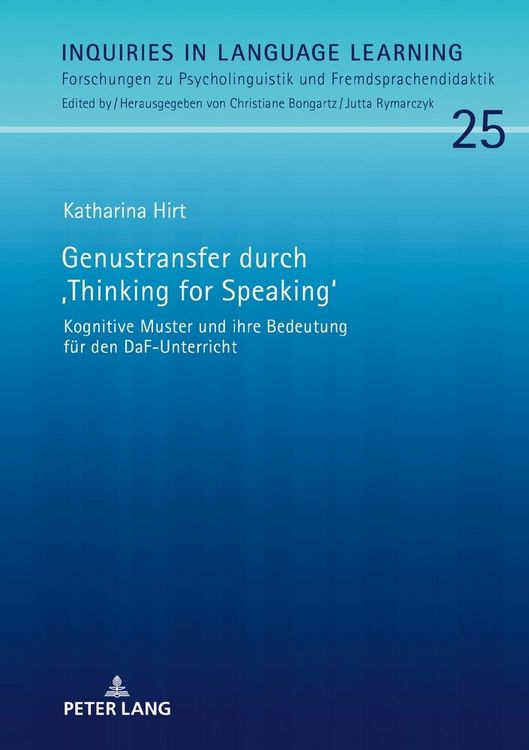 Produktbild: Genustransfer durch &laquo;Thinking for Speaking&raquo;