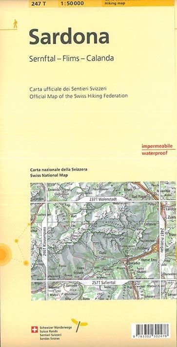 Produktbild: 247T Sardona Wanderkarte