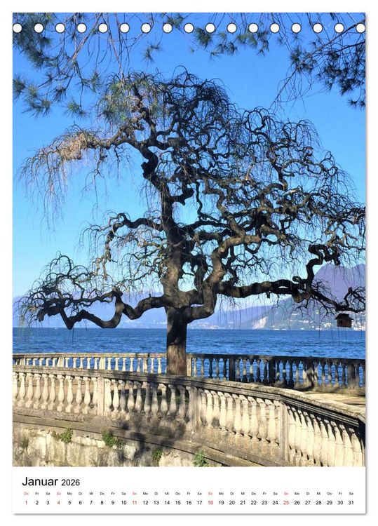 Produktbild: Traumhafter Lago Maggiore (Tischkalender 2026 DIN A5 hoch), CALVENDO Monatskalender