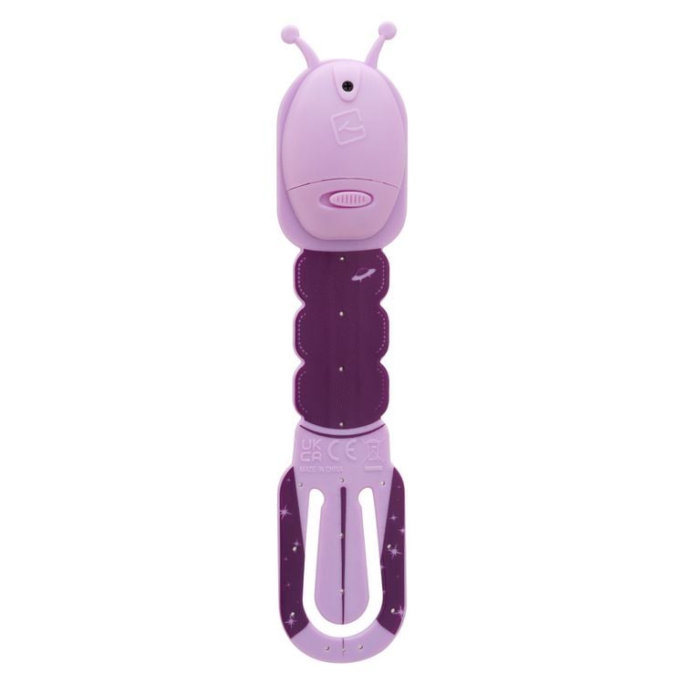 Produktbild: Flexilight Pals Leselicht (Aliens) - lila - 2 in 1 Leselampe & Lesezeichen - LED Leselicht - Geschenk für Leser, Buchliebhaber - Deutsche Ausgabe