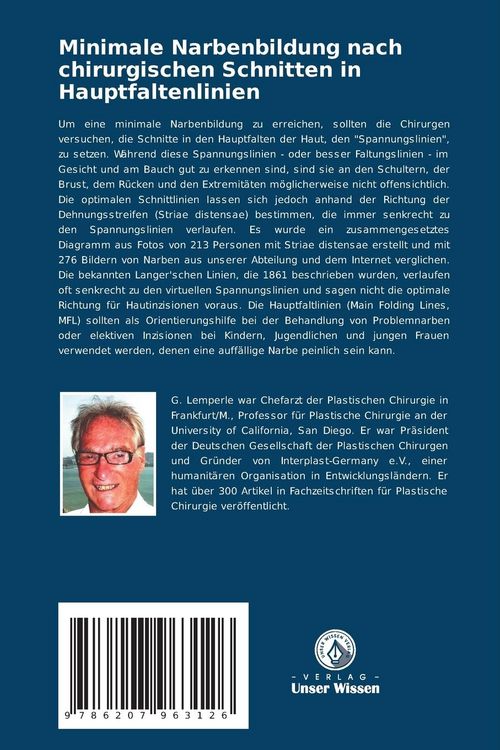 Produktbild: Minimale Narbenbildung nach chirurgischen Schnitten in Hauptfaltenlinien