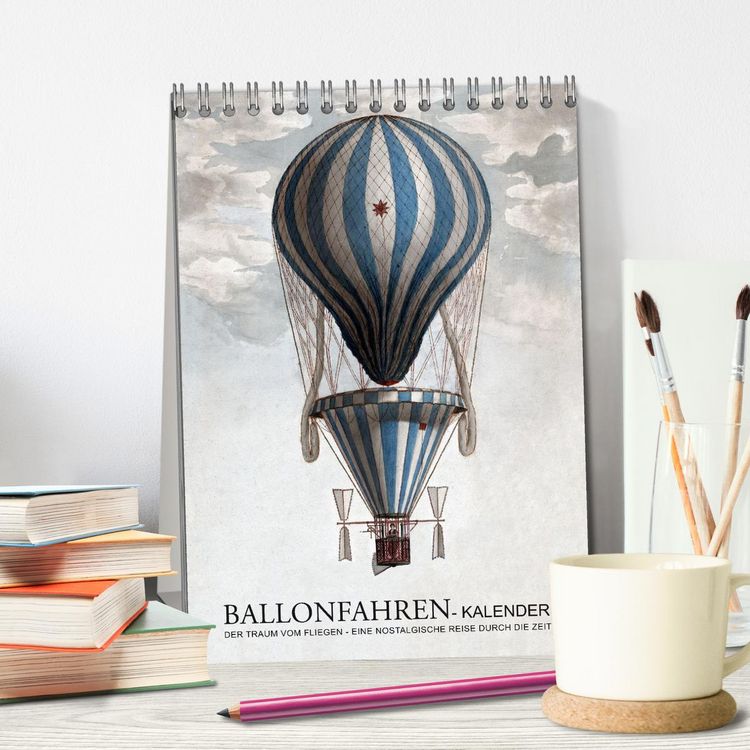 Produktbild: Ballonfahren Kalender (Tischkalender 2026 DIN A5 hoch), CALVENDO Monatskalender
