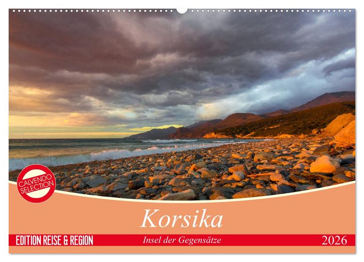 Produktbild: Korsika - Insel der Gegens&auml;tze (Wandkalender 2026 DIN A2 quer), CALVENDO Monatskalender