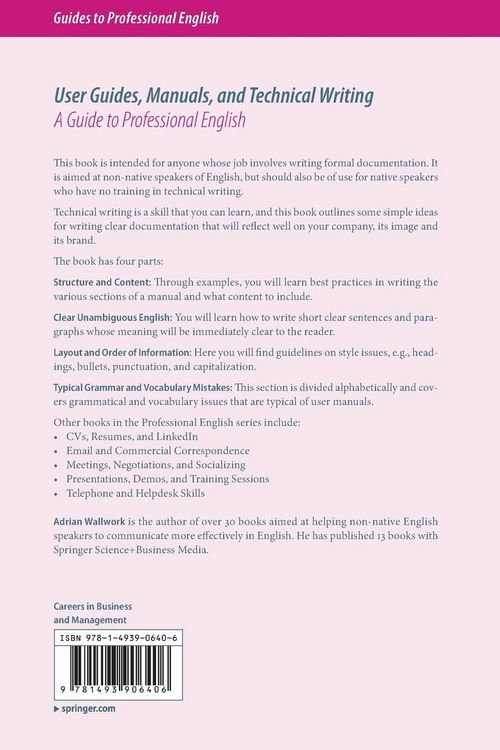 Produktbild: User Guides, Manuals, and Technical Writing