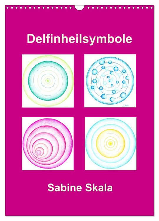 Produktbild: Delfinheilsymbole (Wandkalender 2027 DIN A3 hoch), CALVENDO Monatskalender