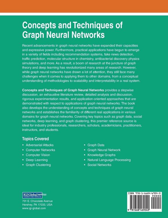 Produktbild: Concepts and Techniques of Graph Neural Networks