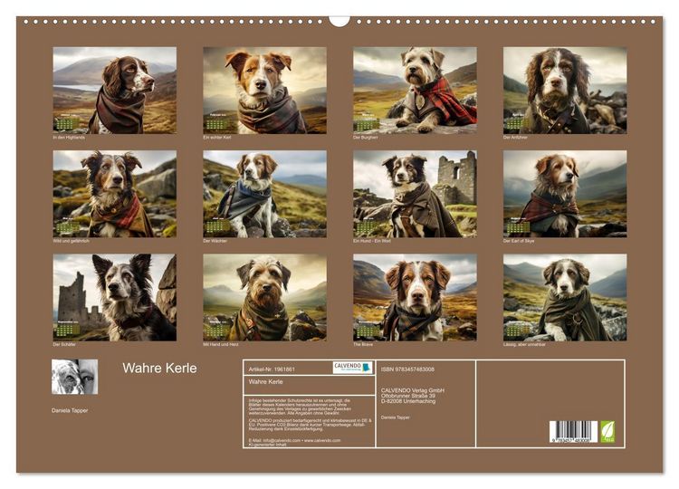 Produktbild: Wahre Kerle (Wandkalender 2026 DIN A2 quer), CALVENDO Monatskalender